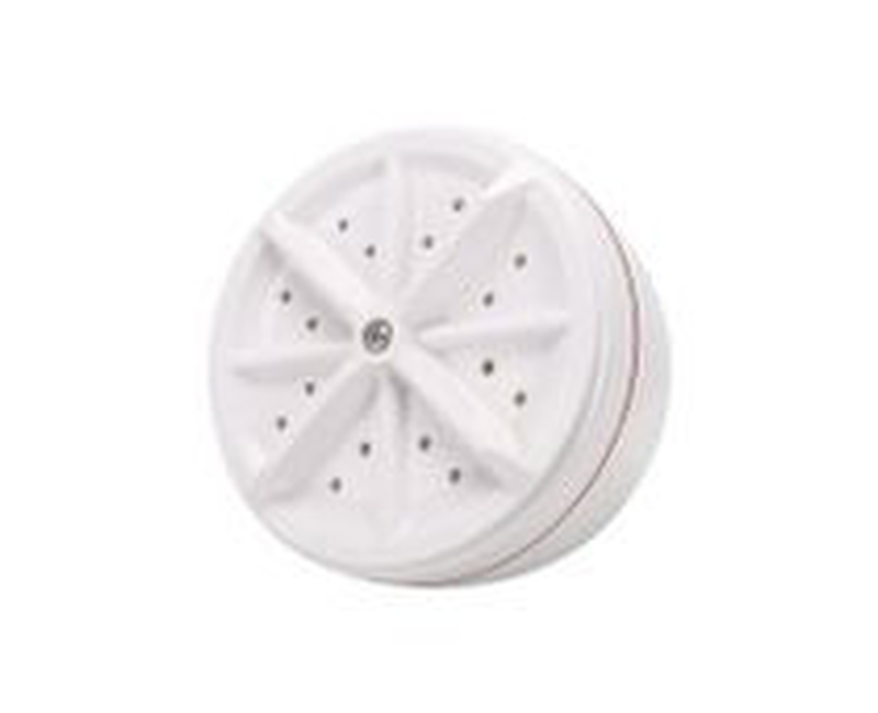 Portable Washing Machine Rotating Mini Ultrasonic Turbine Washer for Travel- White.