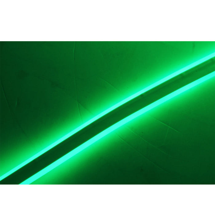 TRONIC STRIPLIGHT DOUBLE SIDE LED WITH NEON (8*18MM) SMD 2835 GREEN 100MTR DS NEON-GR