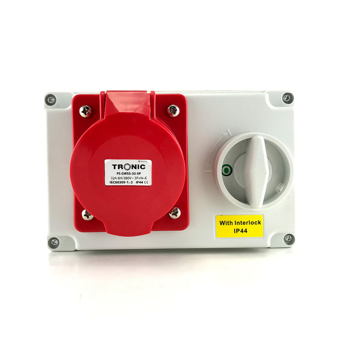 INDUSTRIAL INTERLOCK SOCKET IP44 32A 5P PS GWSS-32-5P