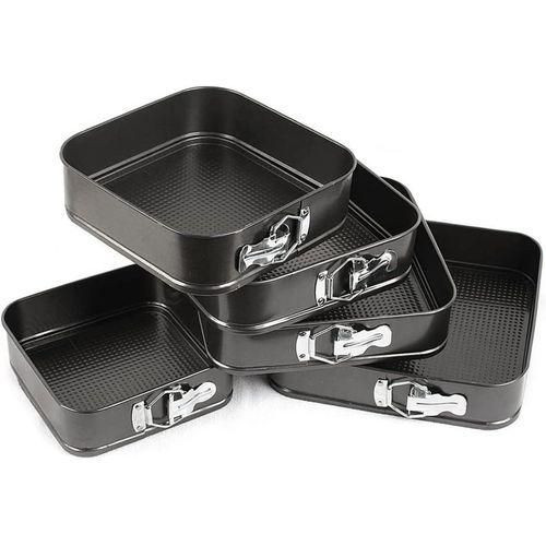 5 Pieces Non Stick Cake Baking Molds Tins With Removable Base