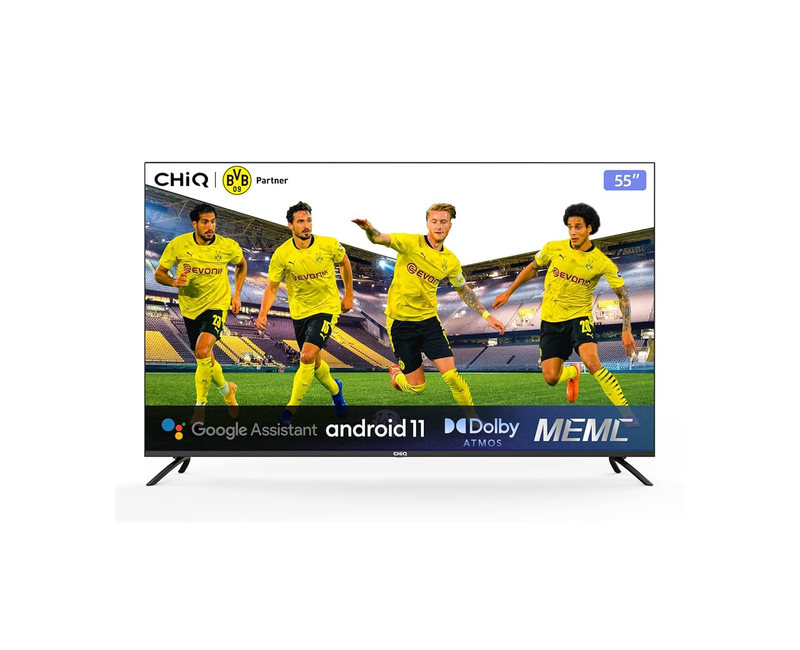 55 Chiq Smart Android 4k Television  Black