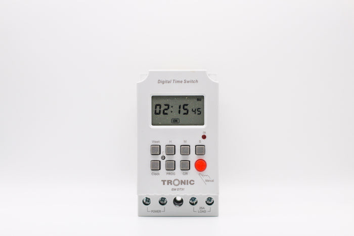 TRONIC DIGITAL TIMER SWTICH 1 Sec to 168 EM DT31