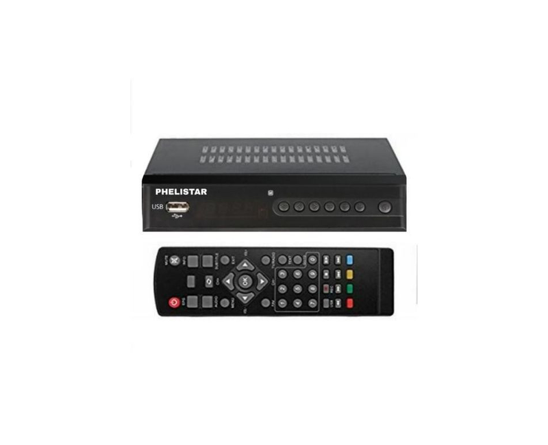 3600 Free To Air Decoder, No Monthly subscription Of Local channels – Black Phelistar