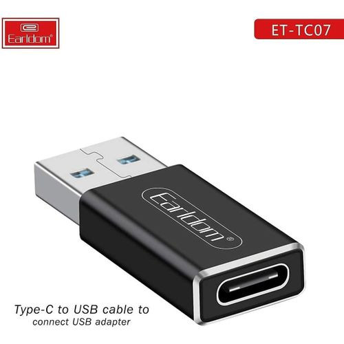 Type-c USB 3.1 To USB- C OTG Cable Adapter ET-TC07 Data Fast Charging Converter Connector -Black