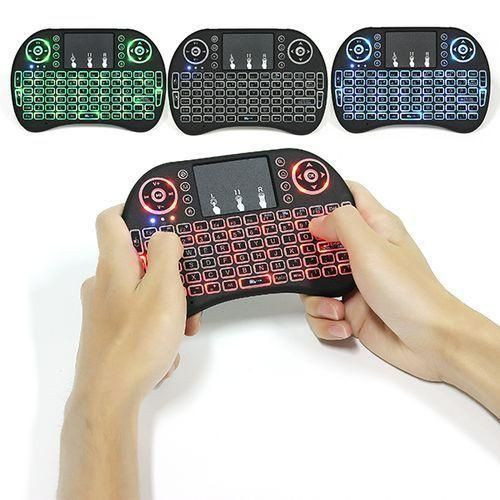 2.4GHz Wireless Keyboard And Touchpad Air Mouse For PC- Black