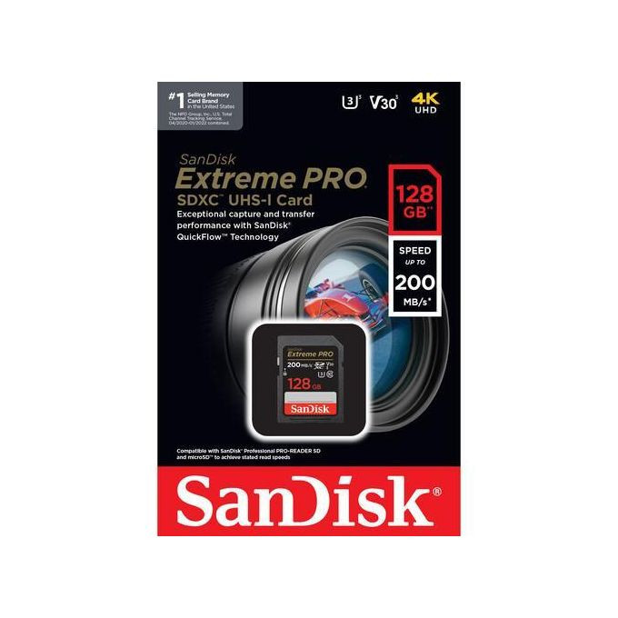 128GB Extreme PRO UHS -I  SDXC Memory Card