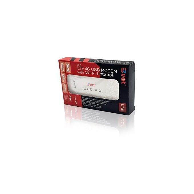 3 in1 LTE 4G USB Modem With Wi fi Hot Spot- White