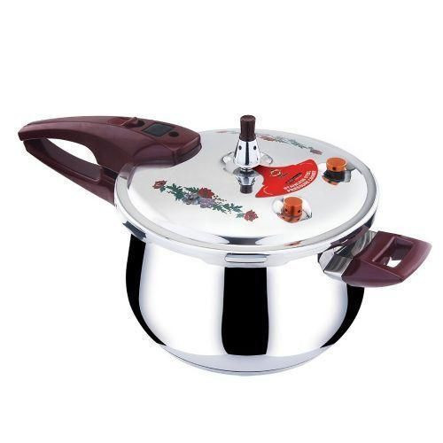 5.5 Liters Aluminium Pressure Cooker With Steaming Function
