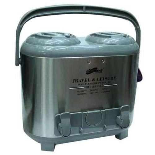 15 Litres Twin Hot & Cold Thermos Tea Coffee Water Flask-Silver