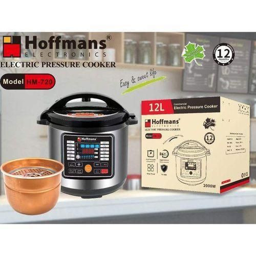Electric Multifunctional Fast Cooking Pressure Cooker Of 12 Liters-Multicolour