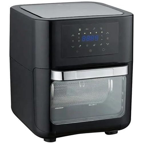 RAF 12L Multifunction Touch Screen Smart Air Fryer Electric Without Oil Free Deep Digital Air Fryer-Black