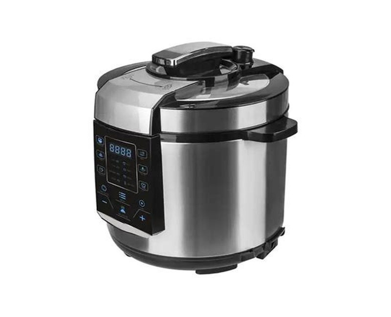 Hoffmans Electric Pressure Cooker 6L Fast Cooking - Silver