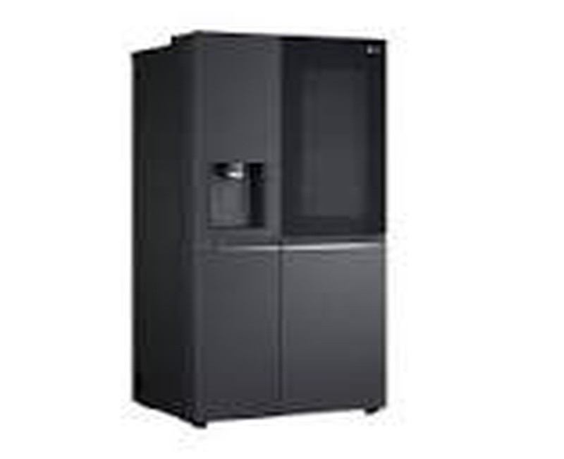 LG Fridge 649 Litres, Side by Side, Smart Inverter Compressor, Shiny Steel, Hygeine Fresh Water Dispenser with UV Protection, Knock Knock, Silver GC-X257CSES