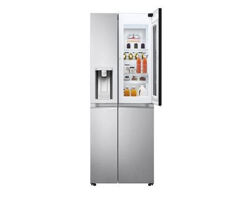 LG Fridge 650 Litres, Side by Side, Smart Inverter Compressor, Shiny Steel, Hygeine Fresh Water Dispenser with UV Protection GCJ257SQRS