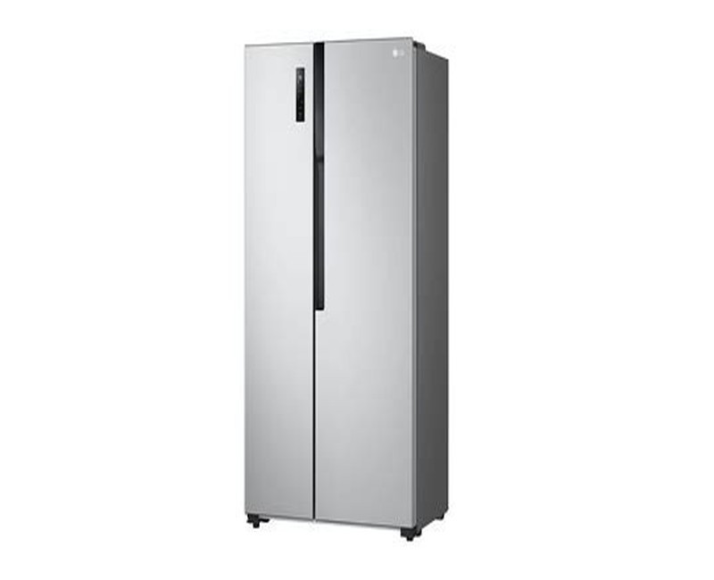 LG fridge 519 Litres, Side by Side, Silver GCFB507PQAM