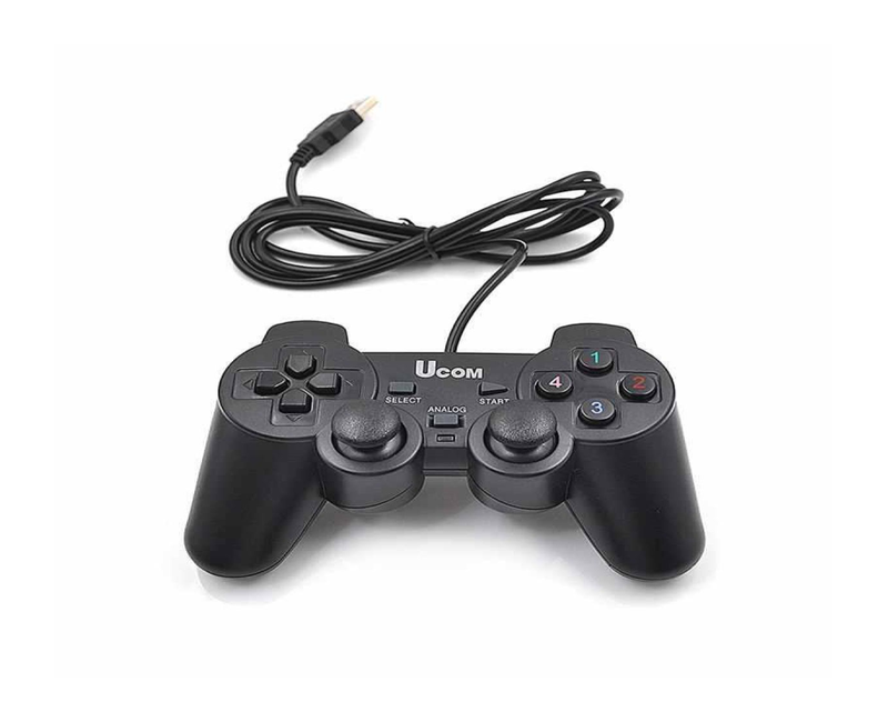 USB 2.0 Wired Gamepad /Joystick Game Controller -Black