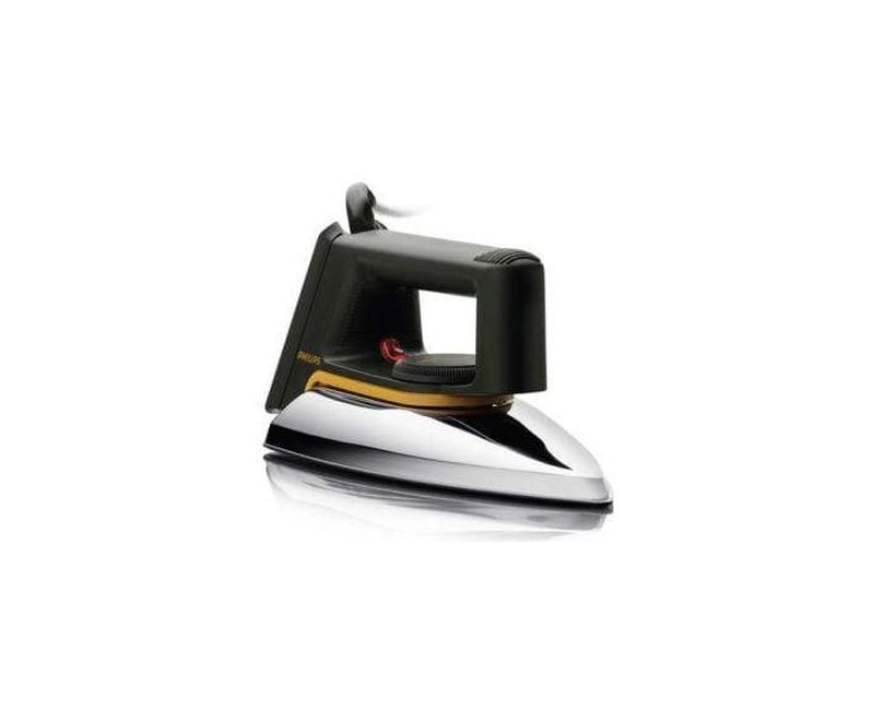 Original Electric Dry Iron With Stainless Steel Plate Fast And Efficient Iron With Speed Shaped Soleplate-Silver