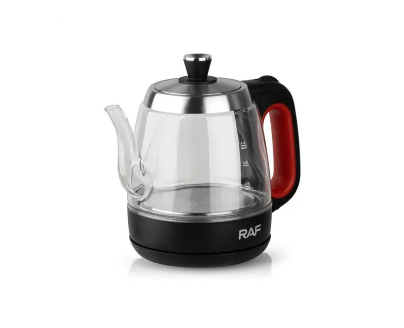 1.2L Electric Glass Kettle Heat Resistant Boiling Ceramic Glass Kettle Double Layer Protection Protative Glass Kettle