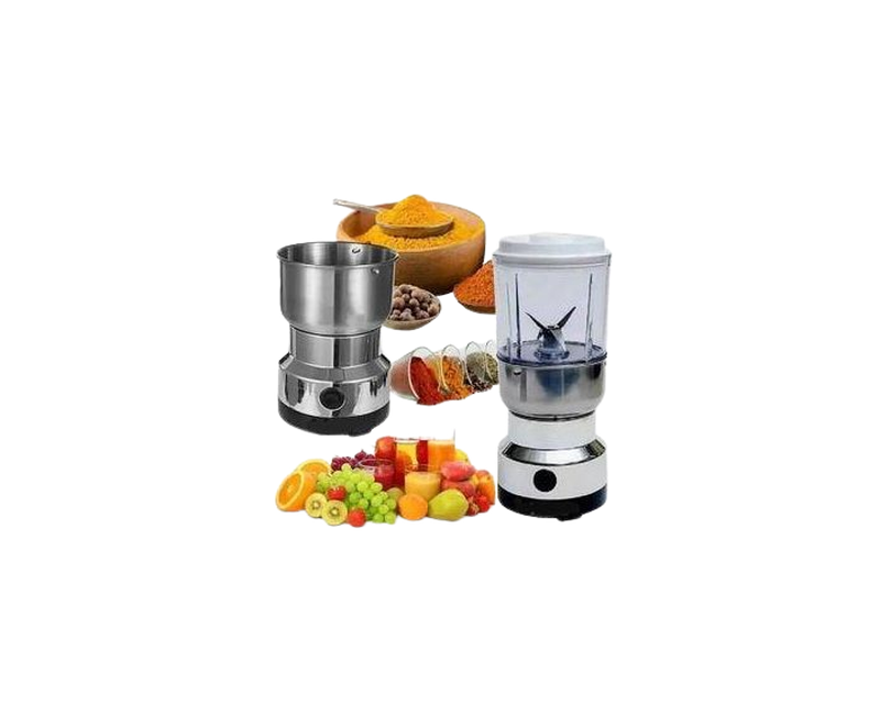 2 In 1 Electric Coffee Spices Grinder And Small Juicer -Silver