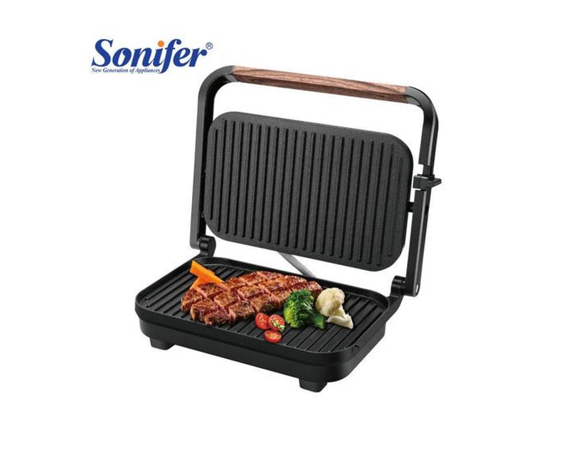 Large Thickened Non Stick Plates Electric Grill For Making Barbeques And Sandwiches