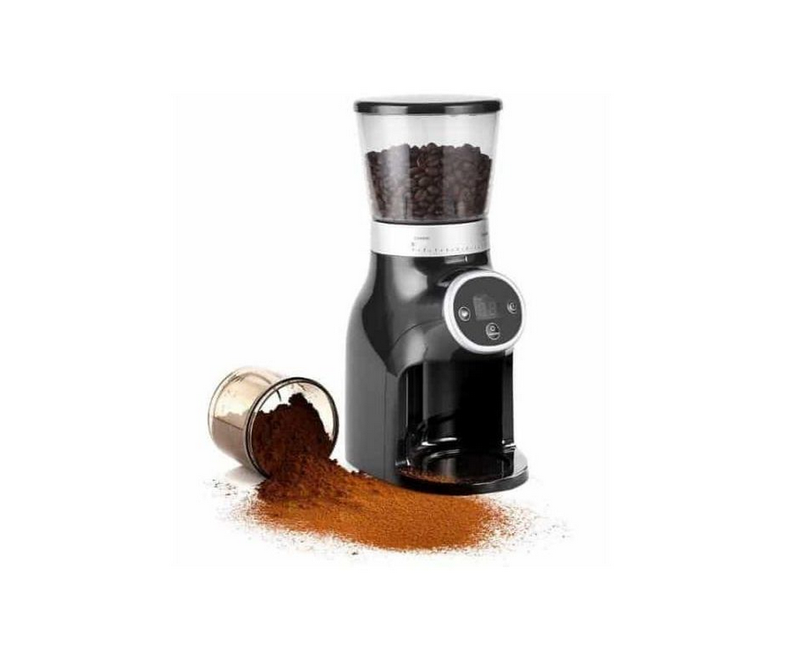 Electric Coffe Beans Grinder With 31 Precise Grinding For 1-10 Cups-Black/Silver