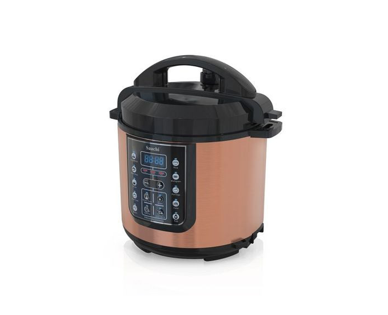 14 In 1 Multi Function Electric Pressure Cooker Of 6 Liters-Black/Brown