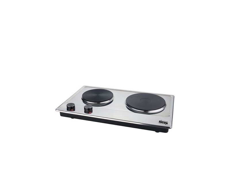 Good Quality Stainless Steel Electric Hot Plate With Two Burners-Silver