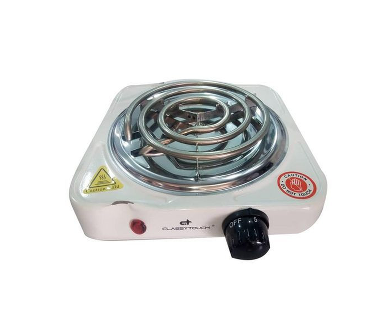 Quality Electric Hotplate With Coils-White