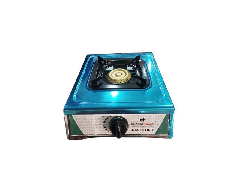 Gas Stove With Stainless Steel Top And 1Burners-Silver