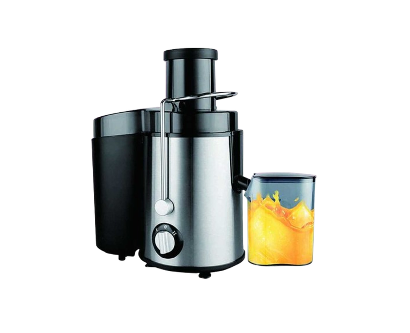 Juice Extractor With Sharp Blades And Safety Lock Handle-Silver/Black