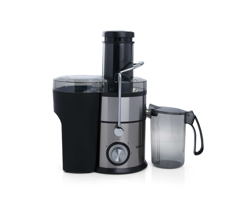 4 in 1 Large Juicer Machines with Juicing/Mixing/Micing/Grinding Functions-Silver/Black