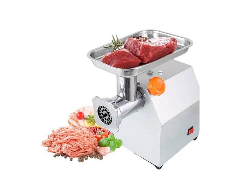 Stainless Steel Electric Commercial Meat Grinder With A High Efficiency Grinding Rate Of 170Kg Of Meat Per Hour At A Speed Of 190r/min 900 Watts - Multicolor