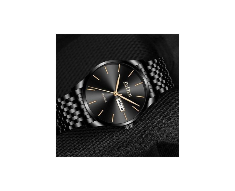 Dated Analog Men's Classy Designer Watch - Black