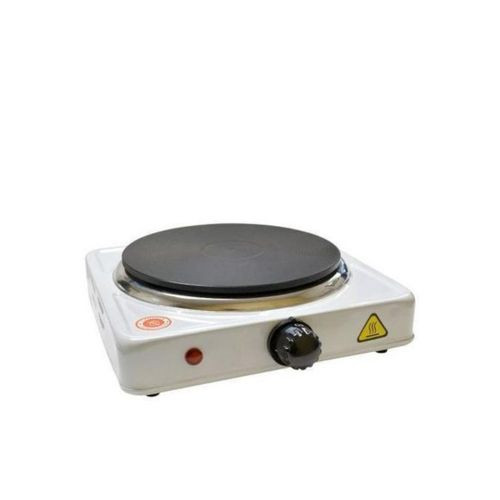 Quality Electric Single Solid Hotplate-Black/White