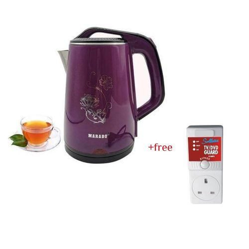 Electric Kettle 2.5 Litres Plus A Free TV Guard - Multicolor