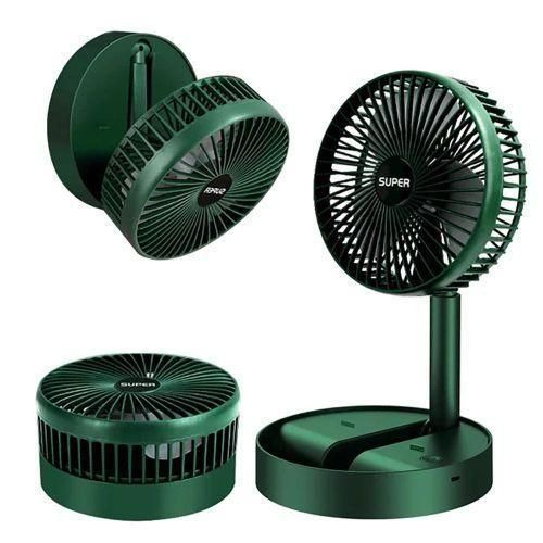 Rechargeable Mini Foldable Fan With Strong Wind For Use At Home Mini Table Fan - Multicolor