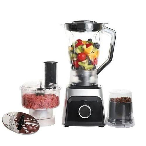 Hoffmans 5 in 1 Multifunction Blender 1.8L home Use Und Powerful Commercial Food Processor With Juicer, Blender And Grinder-Black