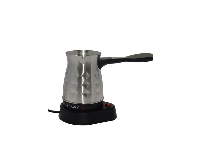 0.5L Coffee Maker Machine Stainless Steel Electrical Kettle Pot, Silver.