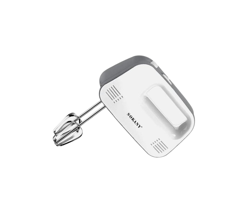 Hand Mixer Electric Power handheld Dough Mixer for Baking Cake Egg Cream Food Beater, Turbo Boost/Self-Control Speed + 5 Speed + Eject Button + 5 Stainless Steel Accessories- Multicolor