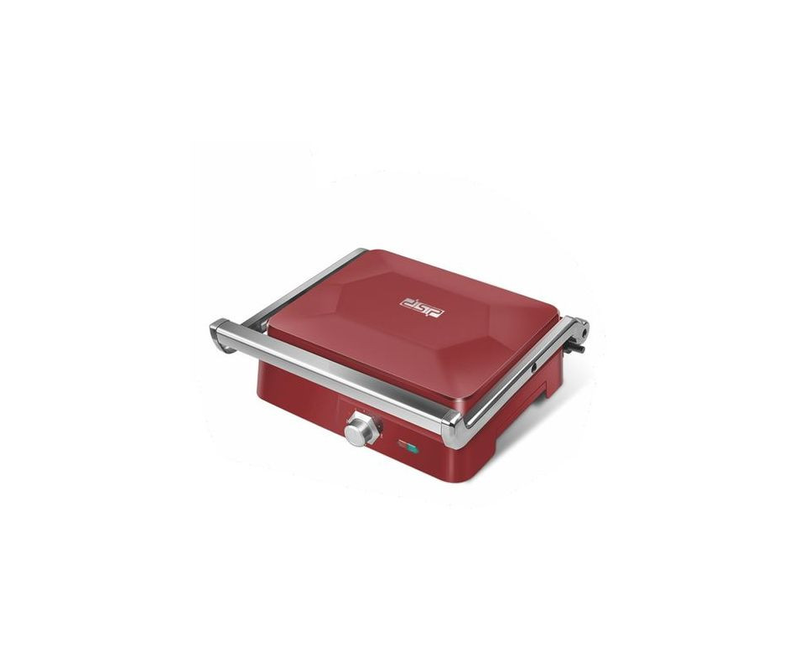 Sandwich Maker Panini Presser Contact Grill Machine- Red