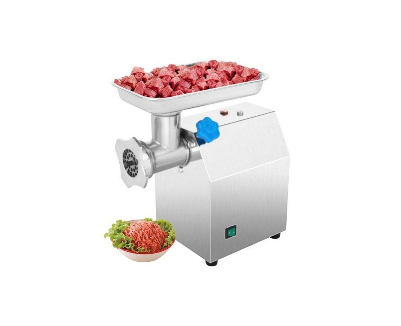 Electric Commercial Meat Grinder For Mincing Meat For Chaps Kebabs Samosas Pie And Other Food-Silver