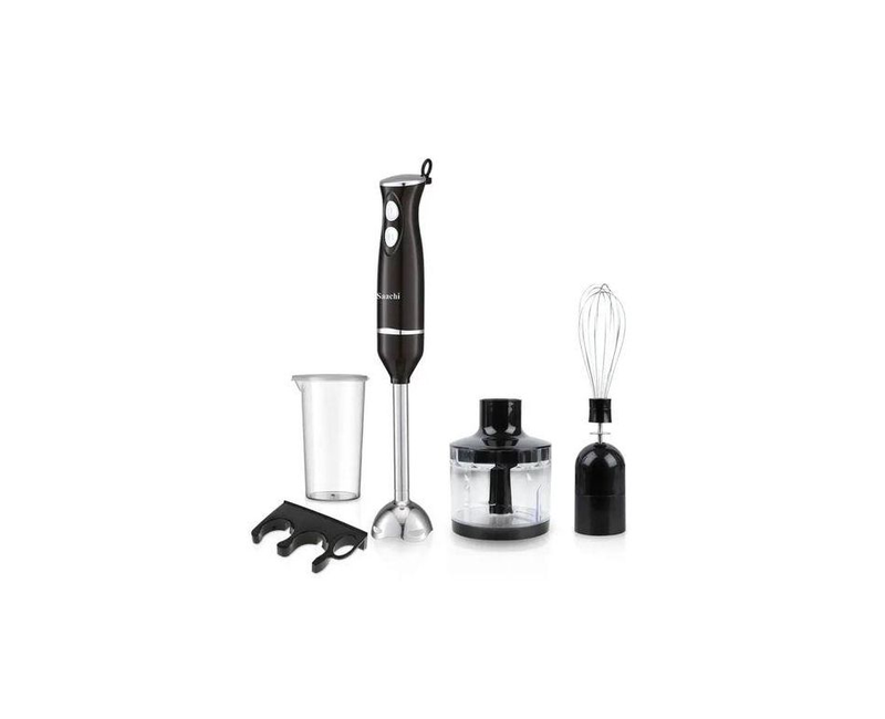 5 In 1 Hand blender With Dough Mixers And Vegetable Cutter-Silver Black