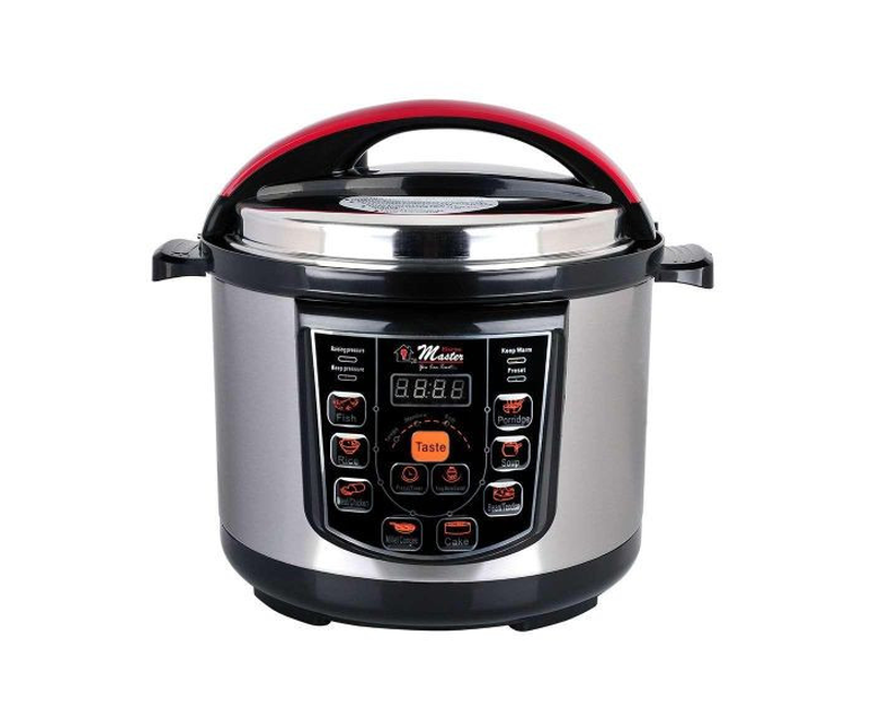 Touch Control 6 Liters Electric Pressure Cooker For Fast Cooking-Silver