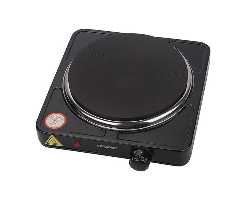 Electric Single Solid Hot Plate-Black