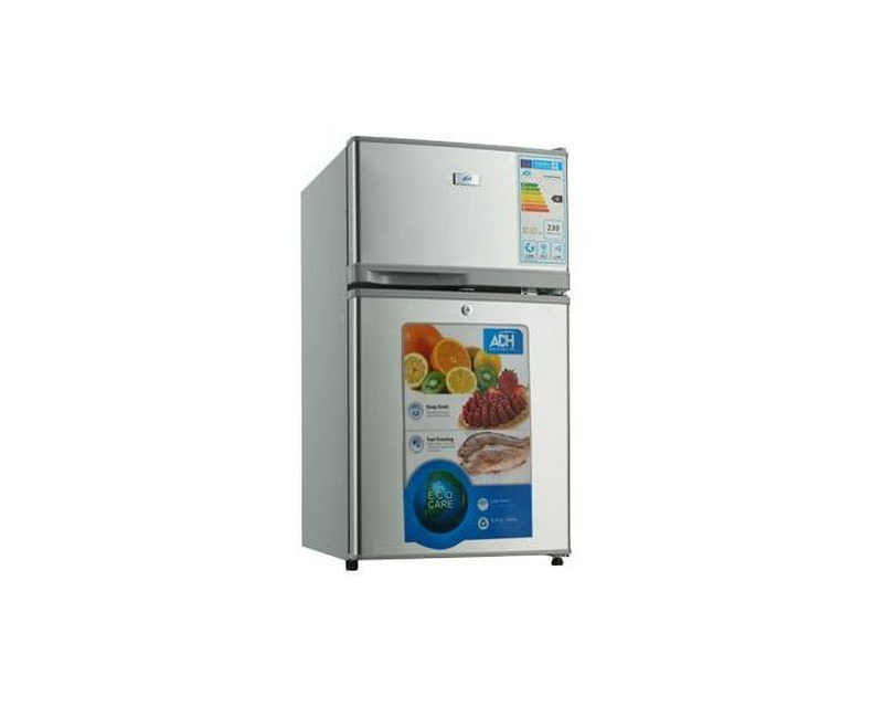 98 Litres Double Door Fridgerator Fast Cooling-Grey/Silver