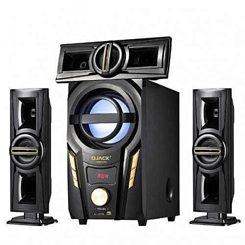 3.1 Channel FM/SD Card Multi-media Speaker System - Silver