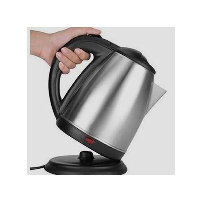 Electric Kettle Fast Boiling Percolator, 2 Litres - Silver,Black
