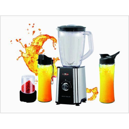 Electro Master EM-BL-1074 4-in-1 Smoothie Blender, 1 Litre – Grey