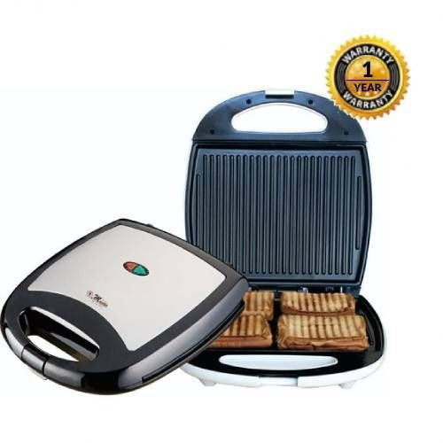 Electro Master EM-GR-1132 4 Slice Grill Maker – Black
