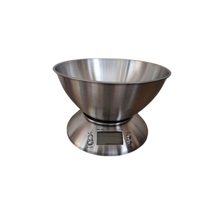 Electronic Digital Weighing Scale Of 5Kgs-Silver